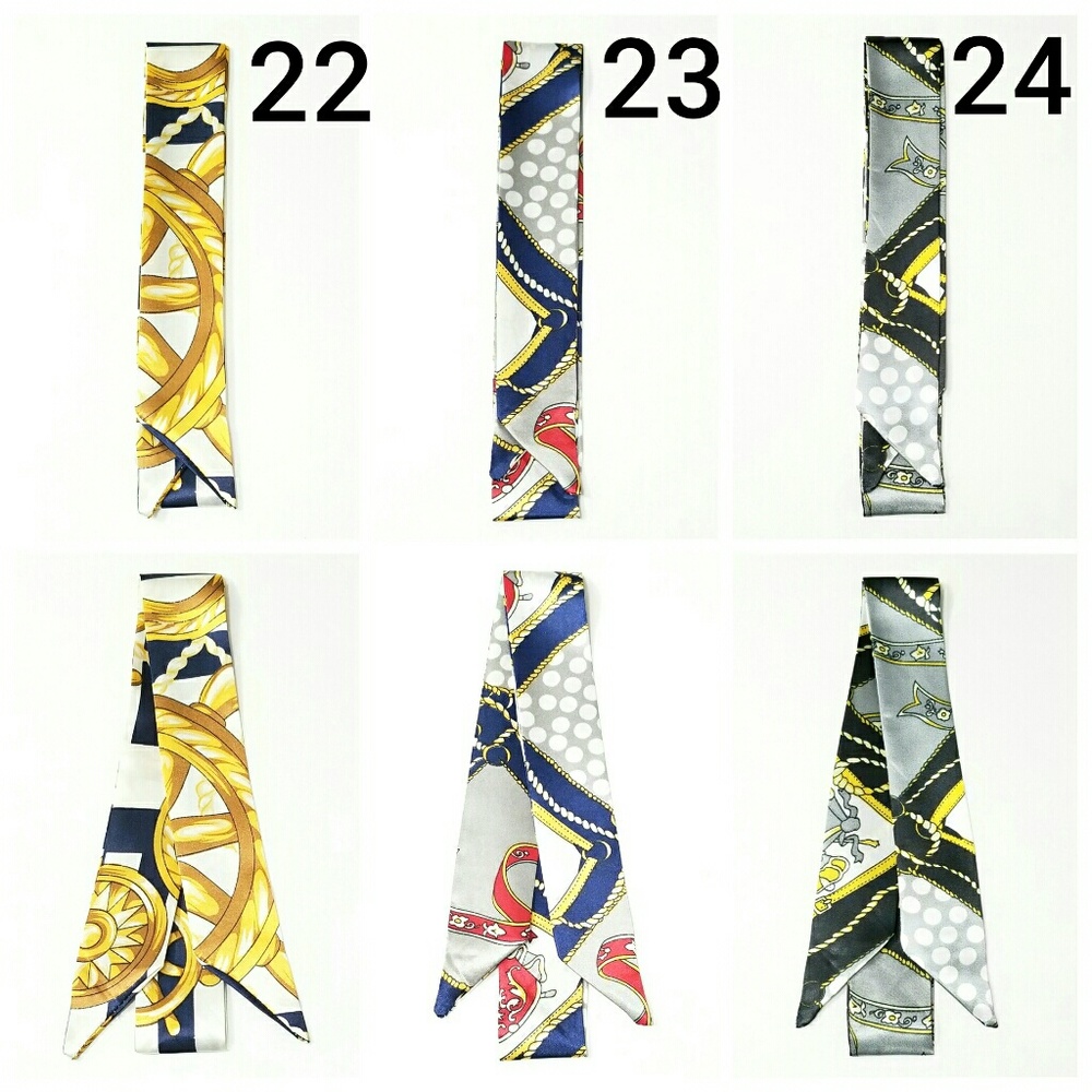 New! 2pc Any Design From 22 to 24 Satin Scarves